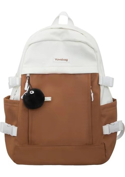 Ortaokul Öğrencileri Zıt Renklerde Öğrenci Sırt Çantası Kore Versiyonu Hafif Üniversite Öğrencisi Naylon Sırt Çantası Yur (Yurt Dışından)