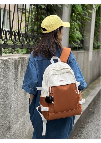 Ortaokul Öğrencileri Zıt Renklerde Öğrenci Sırt Çantası Kore Versiyonu Hafif Üniversite Öğrencisi Naylon Sırt Çantası Yur (Yurt Dışından) fırsatları