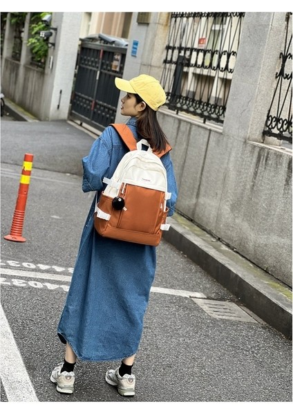 Ortaokul Öğrencileri Zıt Renklerde Öğrenci Sırt Çantası Kore Versiyonu Hafif Üniversite Öğrencisi Naylon Sırt Çantası Yur (Yurt Dışından) indirimleri