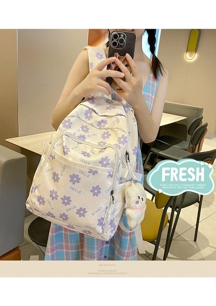 Okul Üniversite Öğrencisi Seyahat Hafif Sırt Kadın Büyük Kapasiteli Seyahat Çantası (Yurt Dışından) fırsatları