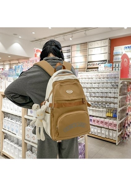 Moda Okul Çantası, Yeni Niş Kore Tarzı Üniversite Öğrencisi Sırt Çantası, Kadınlar Için Modaya Uygun Basit Ilkokul Büyük Kapasiteli Sırt Çantası (Yurt Dışından) modelleri