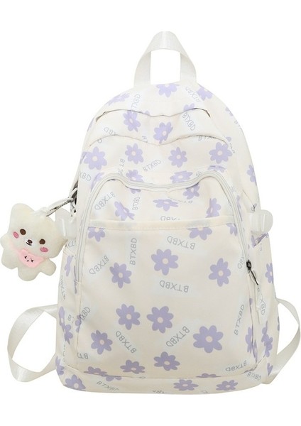 Okul Üniversite Öğrencisi Seyahat Hafif Sırt Kadın Büyük Kapasiteli Seyahat Çantası (Yurt Dışından)