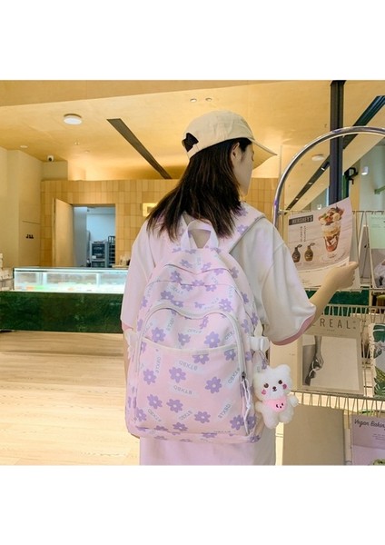 Okul Üniversite Öğrencisi Seyahat Hafif Sırt Kadın Büyük Kapasiteli Seyahat Çantası (Yurt Dışından) fiyatları