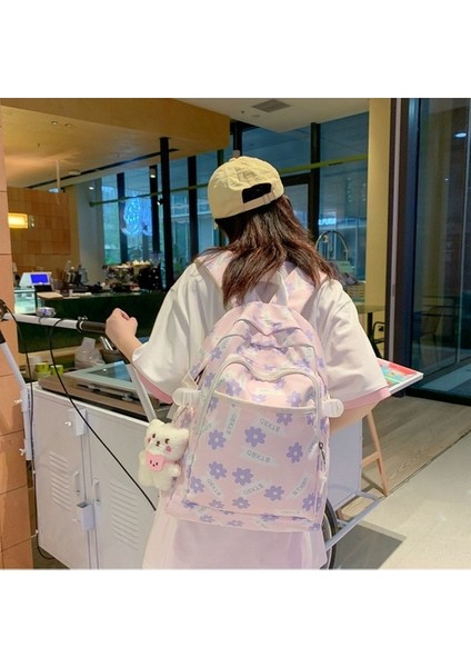 Okul Üniversite Öğrencisi Seyahat Hafif Sırt Kadın Büyük Kapasiteli Seyahat Çantası (Yurt Dışından) modelleri