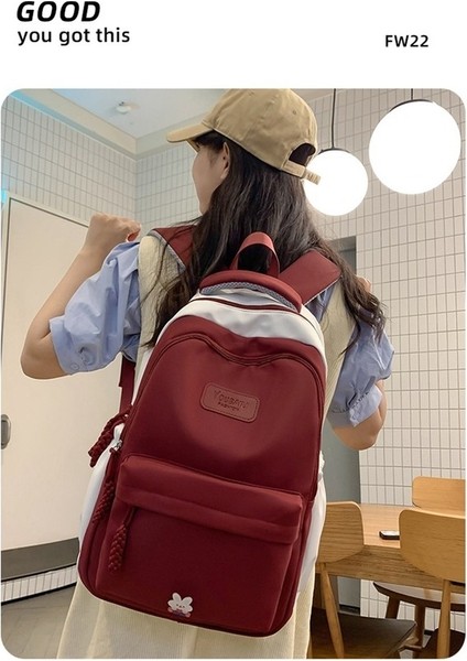 Ortaokul Öğrencisi Okul Çantası Kadın Ortaokul Öğrencisi Lise Öğrencisi Sırt Çantası 2023 Yeni Yaz Üniversite Öğrencisi Sırt Çantası Kadın Ins (Yurt Dışından) fırsatları