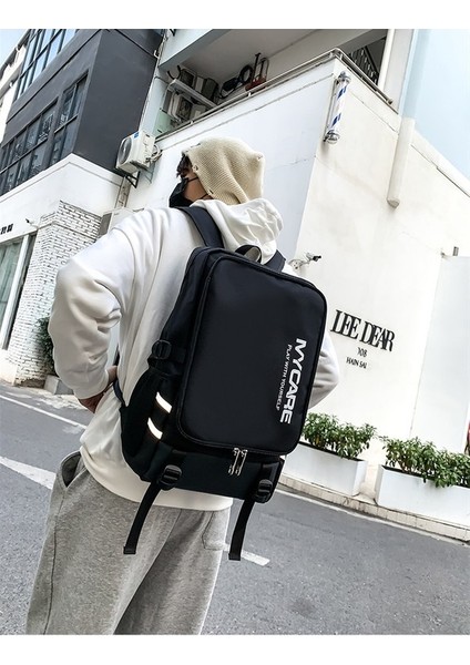 Sırt Erkek Çok Amaçlı Büyük Kapasiteli Lise Öğrencisi Okul Kadın Kişilik Eğlence Spor Sırt Çantası (Yurt Dışından) modelleri