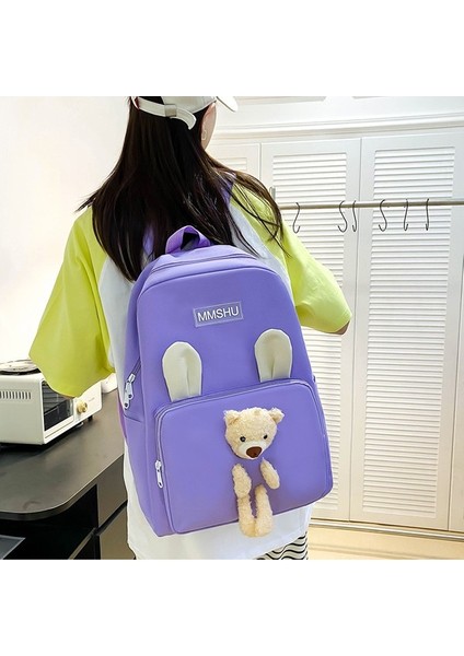 Okul Çantası Kadın Ortaokul Öğrencisi Sevimli Ilkokul Öğrencisi Sırt Çantası Lise Büyük Kapasiteli Sırt Çantası (Yurt Dışından) modelleri