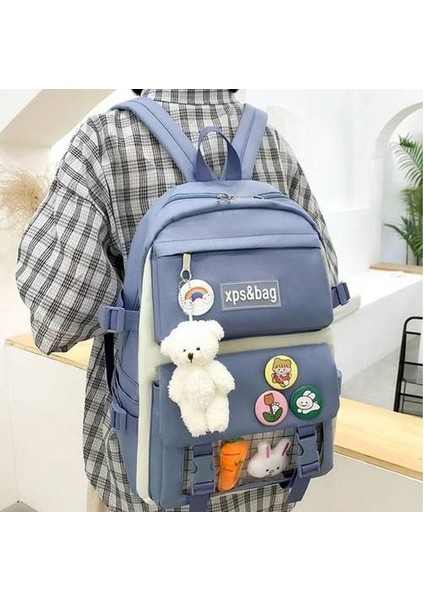 5 Adet Işık ve Büyük Kapasiteli Okul Çantası (Yurt Dışından) fırsatları