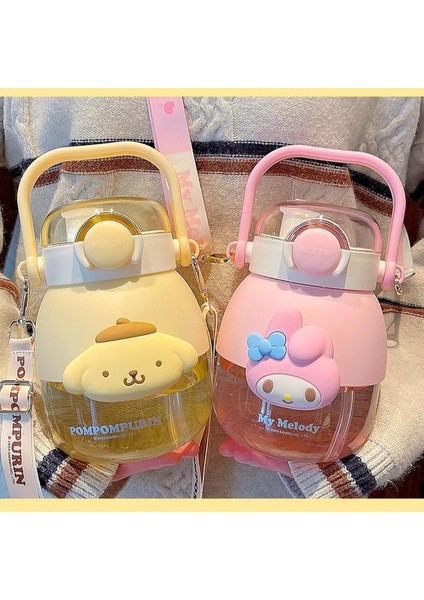 Tritan Büyük Kapasiteli Su Bardağı Büyük Göbek Kabı Sanrio Saman Bardağı (Yurt Dışından)
