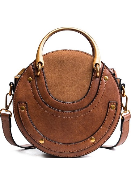 Saf Kadın Küçük Yuvarlak Çanta Moda Mat Dikiş Tek Omuz Messenger Debriyaj (Yurt Dışından) fiyatları
