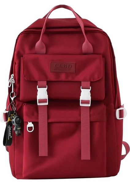 Öğrenci Okul Çantası Yeni Lise Öğrenci Sırt Çantası Büyük Kapasiteli Seyahat Sırt Çantası (Yurt Dışından)