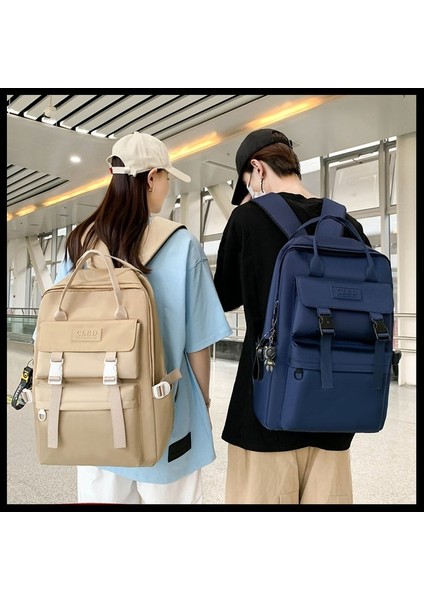Öğrenci Okul Çantası Yeni Lise Öğrenci Sırt Çantası Büyük Kapasiteli Seyahat Sırt Çantası (Yurt Dışından) fiyatları