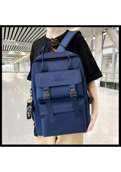 Öğrenci Okul Çantası Yeni Lise Öğrenci Sırt Çantası Büyük Kapasiteli Seyahat Sırt Çantası (Yurt Dışından) modelleri