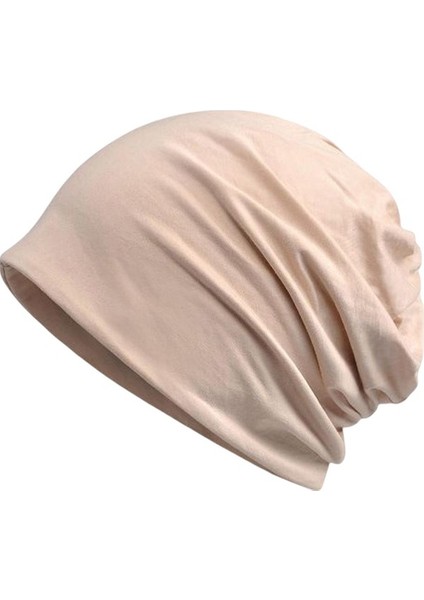 Yumuşak Beanie Hat Boyun Eşarp Erkekler Türban Wrap Bayanlar Spor Salonu Pembe (Yurt Dışından)