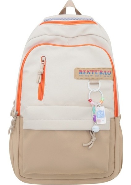 2023 Yeni Trendy Sırt Çantası Kadın Okul Çantası Ortaokul Öğrencisi Moda Büyük Kapasiteli Rahat Basit Sırt Çantası (Yurt Dışından)