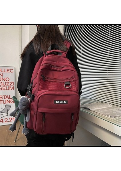 Okul Çantası Erkek ve Kadın Lise Üniversite Öğrencileri Tüm Maç Büyük Kapasiteli Çok Katmanlı Sırt Çantası (Yurt Dışından) indirimleri