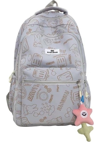 2023 Yeni Büyük Kapasiteli Naylon Su Geçirmez Sırt Çantası Lise Ortaokul Erkek ve Kadın Aynı Stil Okul Çantası Moda Kadın Sırt Çantası (Yurt Dışından) fırsatları