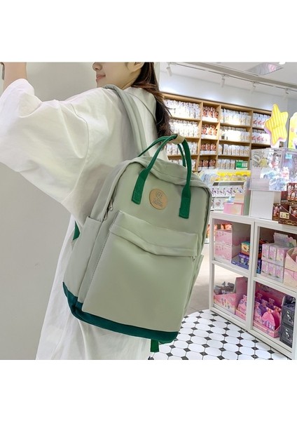 2023 Yeni Okul Çantası Kadın Basit Orta Okul Öğrenci Sırt Çantası Hafif Üniversite Öğrencisi Taşınabilir Sırt Çantası (Yurt Dışından) modelleri