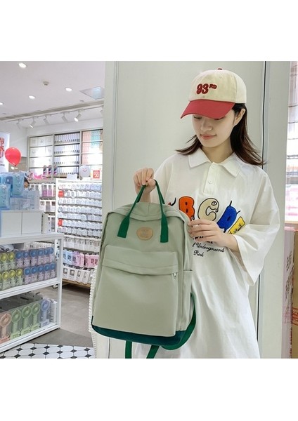 2023 Yeni Okul Çantası Kadın Basit Orta Okul Öğrenci Sırt Çantası Hafif Üniversite Öğrencisi Taşınabilir Sırt Çantası (Yurt Dışından) fırsatları