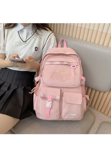Eşleştirme Ortaokul Öğrencileri Okul Çok Cepli Kız Sevimli Sırt Seyahat Bagaj Sırt Çantası (Yurt Dışından) fiyatları