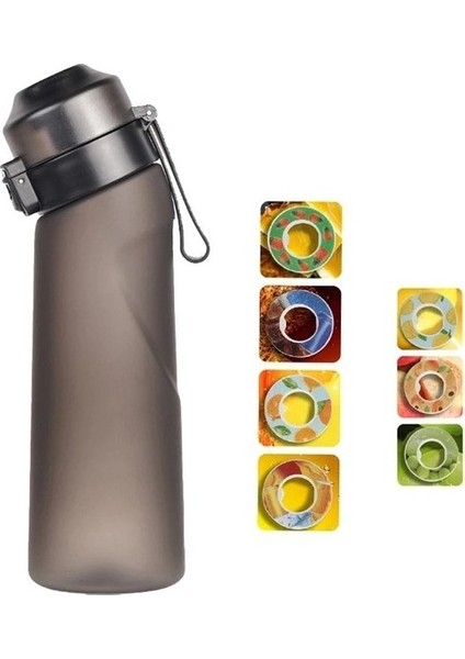 7 Aromalı Kapsül Meyve Aromalı Su Şişesi Sporcu Su Bardağı (Yurt Dışından)