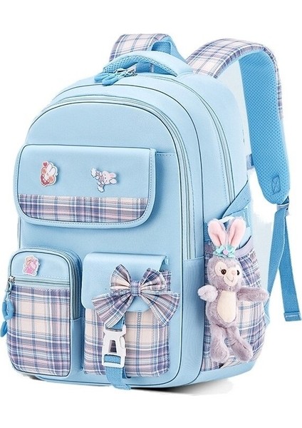 Wang Sasha Azaltılmış Omurga Koruması Büyük Kapasiteli Öğrenci Okul Çantası Çantası (Yurt Dışından)