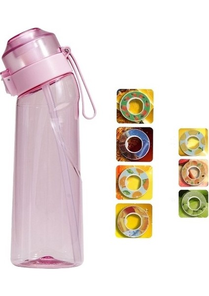7 Aromalı Kapsül Meyve Aromalı Su Şişesi Sporcu Su Bardağı (Yurt Dışından)