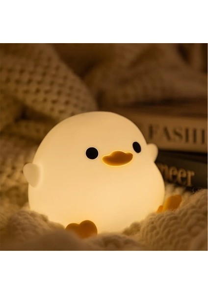 USB Şarj Edilebilir Sevimli Ördek Gece Lambası (Yurt Dışından)