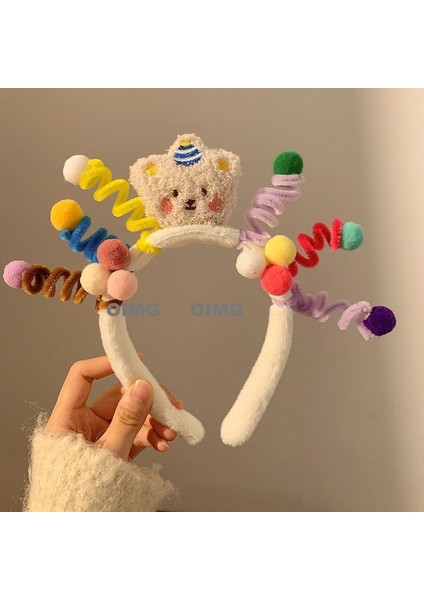 Yeni Sevimli Çizgi Film Kafa Bandı Kafa Bandı Kaymaz Peluş Kafa Bandı Saç Aksesuarları (Yurt Dışından)