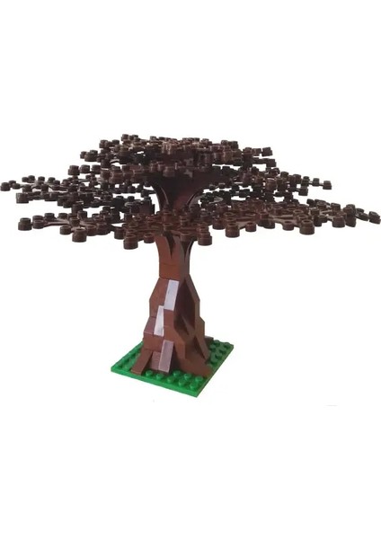 City Road Street Taban Plakası Düz Kavşak Eğrisi T-Kavşak Yapı Taşları Taban Tabakları Çocuklar Için Taban Yapısı Çocuklar Için Rengi: Kahverengi Tree1 (Yurt Dışından)