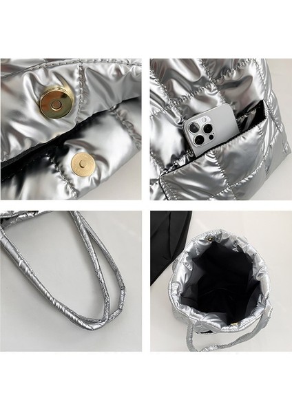 Sonbahar ve Kış Yeni Eşkenar Dörtgen Omuz Çantası Moda Ekmek Pamuk Çanta Kadın Sanat Büyük Kapasiteli Taşınabilir Rahat Çanta (Yurt Dışından) modelleri