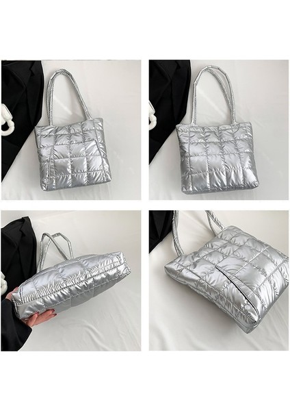 Sonbahar ve Kış Yeni Eşkenar Dörtgen Omuz Çantası Moda Ekmek Pamuk Çanta Kadın Sanat Büyük Kapasiteli Taşınabilir Rahat Çanta (Yurt Dışından) fırsatları