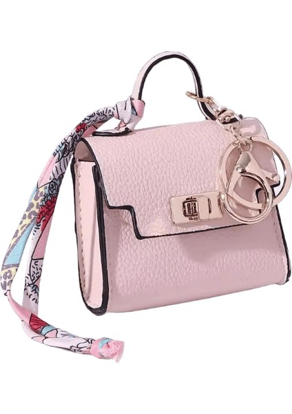 Ruj Çantası Mini Lüks Kulaklık Çantası Bozuk Para Cüzdanı Anahtarlık Deri Bozuk Para Çantası Şık Deri Mini Çanta Anahtarlık Kadın/bayan Renk:pembe (Yurt Dışından)