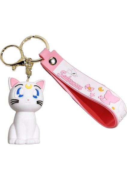 Anime Sailor Moon Anahtarlık Sevimli Figür Bebek Çift Çanta Kolye Anahtarlık Araba Anahtarlık Aksesuarları Oyuncak Hediye Erkekler Kadınlar Arkadaşlar Için Renk:3 (Yurt Dışından)