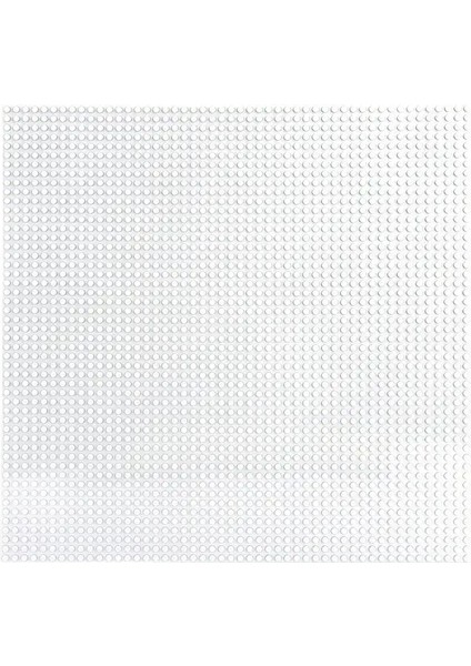 Klasik Taban Plakası 50X50 Noktalar Yapı Taşları Tuğlalar Temel Tabaklar Dıy Plastik Tahta Yapı Taşları Temel Plakalar Inşaat Oyuncakları Renk: Beyaz (Yurt Dışından)