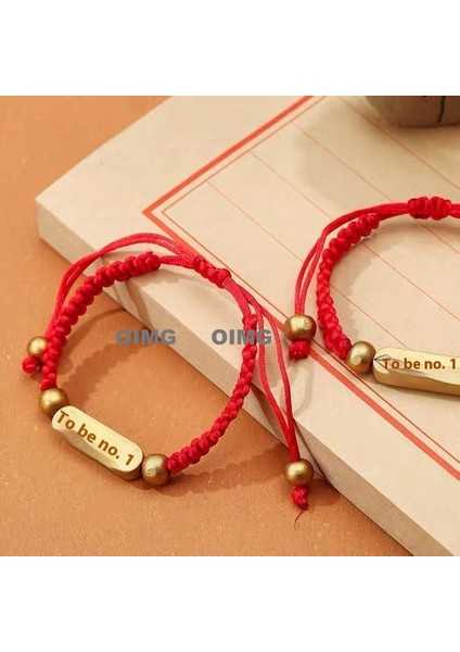 Yeni Kırmızı Akik Kutsama Bileziği Kırmızı Halat El Dokuması Iyi Şans Bileziği Bileklik (Yurt Dışından)