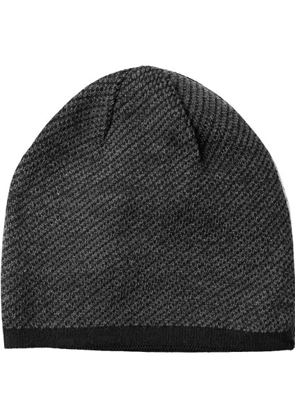 Çift Taraflı Doubleface Kumaş Unisex Bere Antrasit