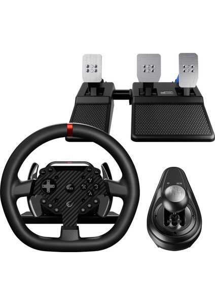 Rowdy V997 Only Pc 3 Pedallı - El ve Sıralı Vitesli Oyuncu Direksiyonu (Sadece Pc Uyumlu)