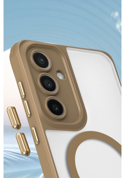 Samsung Galaxy S25 Plus Kılıf Enka Magsafe Silikon Kılıf - Titan Gri Yktsn