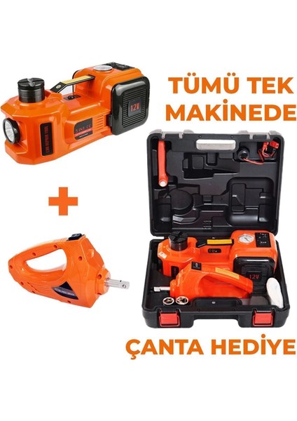 Elektrikli Hidrolik Kriko Hava Pompası Bijon Anahtarı