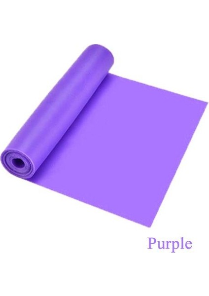 Mor Tarzı 2000X150X0.35MM Yoga Pilates Streç Direnç Bandı Egzersiz Fitness Bandı Eğitim Elastik Egzersiz Fitness Kauçuğu 150 cm Doğal Kauçuk Spor Salonu (Yurt Dışından)