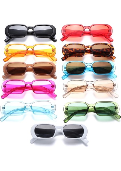 No.11 Stili Küçük Çerçeve Güneş Gözlüğü Kadın Moda Oval Güneş Gözlükleri Erkekler Vintage Yeşil Kırmızı Gözlük Bayanlar Seyahat Tarzı Shades UV400 Gözlük (Yurt Dışından) fırsatları