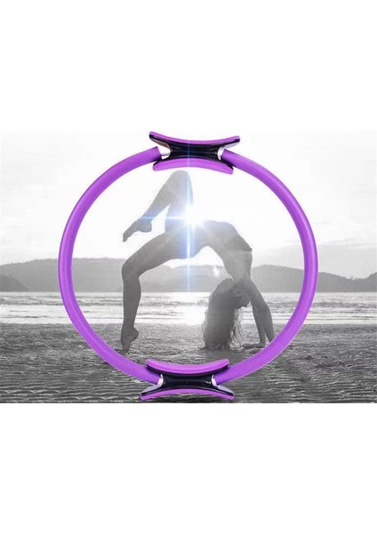 Erik Tarzı 38CM Yoga Fitness Pilates Yüzük Kadın Kızlar Daire Sihirli Çift Egzersiz Ev Spor Salonu Egzersiz Sporları k Vücut Direnç Halkası (Yurt Dışından) modelleri
