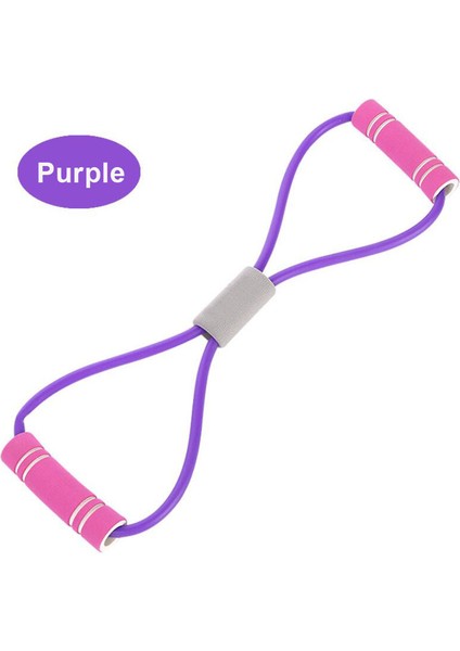 Mor Tarzı Yoga Pilates Halat Çekme Elastik Kauçuk Döngü Tüp Bandı Fitness Gergi Kemeri Göğüs Genişletici Spor Salonu Egzersiz Eğitimi Ekipmanları (Yurt Dışından)