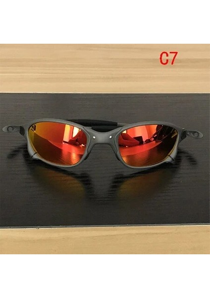 Kırmızı Stil Polarize Spor Bisiklet Gözlükleri Dış Mekan Bisiklet Güneş Gözlüğü Gözlük UV400 Polarize Lens Cp (Yurt Dışından)
