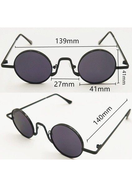 Kırmızı Stil 2021 Moda Retro Güneş Gözlüğü Erkekler Için Yuvarlak Vintage Gözlük Menwomen Lüks Güneş Gözlüğü Erkekler Için Küçük UV400 Vintage Metal Çerçeve (Yurt Dışından)