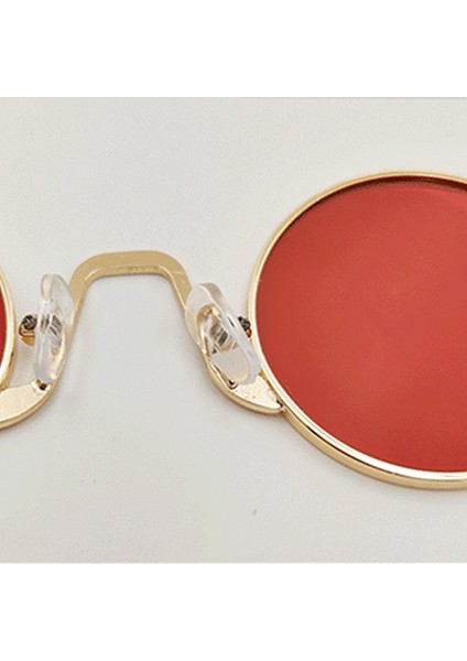 Kırmızı Stil 2021 Moda Retro Güneş Gözlüğü Erkekler Için Yuvarlak Vintage Gözlük Menwomen Lüks Güneş Gözlüğü Erkekler Için Küçük UV400 Vintage Metal Çerçeve (Yurt Dışından)