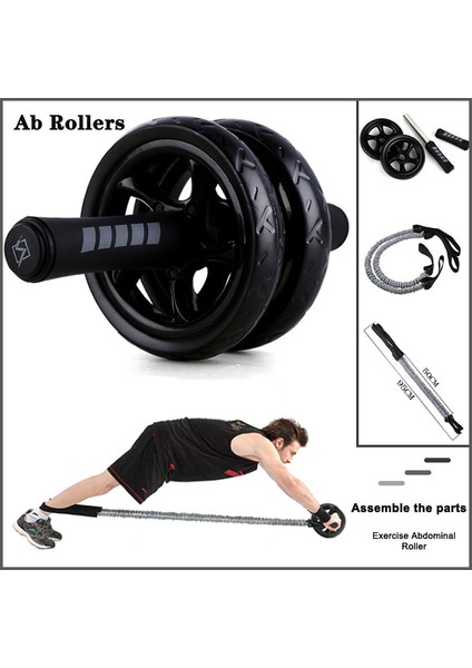 Mavi Stil Fitness Karın Tekerleği Ab Silindir Direnç Bantları Karın Eğitimini Güçlendirir Karın Silindiri Ev Gym Fitness Ekipmanları (Yurt Dışından) fiyatları