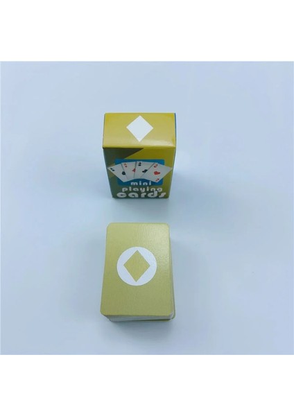 Sarı Stil Sevimli Mını Minyatür Oyunları Poker Mını Bebekler Için Oyun Kartları Minyatür Aksesuar Ev Dekorasyon Yüksek Li Kart Oyunu (Yurt Dışından)