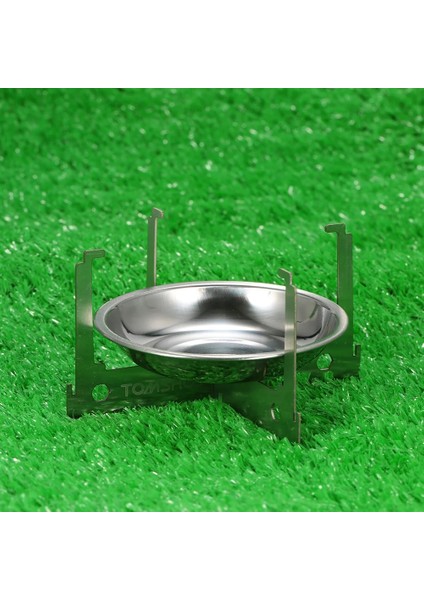 Soba Tarzı Tomshoo Mini Alkollü Soba Tepsisi Spirit Brülör Soba Taşınabilir Mini Ultralight Açık Kamp Sobası Fırın Çapraz Standlı Raf (Yurt Dışından) indirimleri